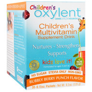 Vitalah, Childrens Oxylent, Multivitamin Supplement Drink, Bubbly Berry Punch, 30 Packets, 0.15 oz (4.5 g) Each
