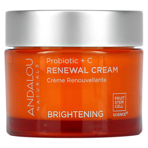 <img alt="Andalou Naturals, Renewal Cream, Probiotic + C, Brightening, 1.7 fl oz (50 ml)" title="Andalou Naturals, Renewal Cream, Probiotic + C, Brightening, 1.7 fl oz (50 ml),859975002300"