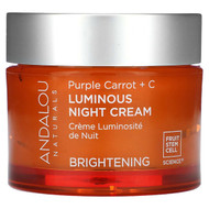 <img alt="Andalou Naturals, Luminous Night Cream, Purple Carrot + C, Brightening, 1.7 fl oz (50 ml)" title="Andalou Naturals, Luminous Night Cream, Purple Carrot + C, Brightening, 1.7 fl oz (50 ml),859975002508"