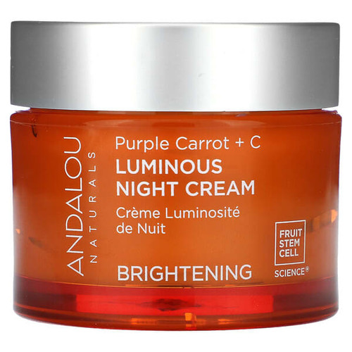 <img alt="Andalou Naturals, Luminous Night Cream, Purple Carrot + C, Brightening, 1.7 fl oz (50 ml)" title="Andalou Naturals, Luminous Night Cream, Purple Carrot + C, Brightening, 1.7 fl oz (50 ml),859975002508"