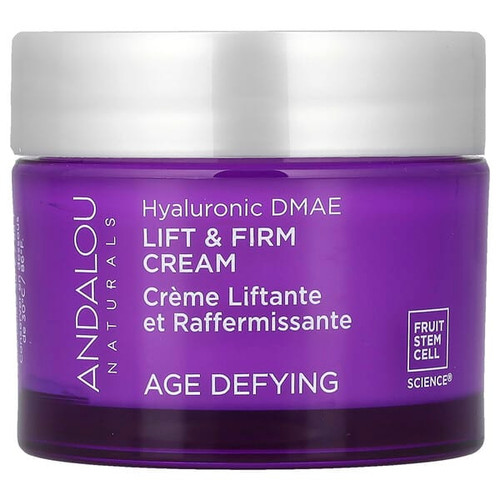 <img alt="Andalou Naturals, Lift & Firm Cream, Hyaluronic DMAE, Age Defying, 1.7 oz (50 g)" title="Andalou Naturals, Lift & Firm Cream, Hyaluronic DMAE, Age Defying, 1.7 oz (50 g),859975002492"