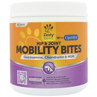 Zesty Paws, Mobility Bites for Dogs, Hip and Joint, All Ages, Duck Flavor, 90 Soft Chews, 12.7 oz (360 g)