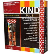 KIND Bars, Kind Plus, Cranberry Almond + Antioxidants with Macadamia Nuts, 12 Bars, 1.4 oz (40 g) Each