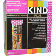 KIND Bars, Kind Plus, Pomegranate Blueberry Pistachio + Antioxidants, 12 Bars, 1.4 oz (40 g) Each