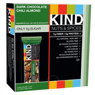 Kind Nuts & Spices Bars Dark Chocolate Chili Almond -- 12 Bars