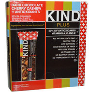KIND Bars, Kind Plus, Dark Chocolate Cherry Cashew + Antioxidants, 12 Bars, 1.4 oz (40 g) Each