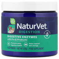 <img alt="NaturVet, Digestion, Digestive Enzymes With Pre & Probiotic, For Dogs & Cats, 8 oz (228 g)" title="NaturVet, Digestion, Digestive Enzymes With Pre & Probiotic, For Dogs & Cats, 8 oz (228 g),797801036610"