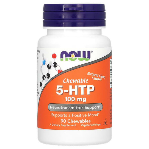 <img alt="NOW Foods, 5-HTP, Natural Citrus, 100 mg, 90 Chewables" title="NOW Foods, 5-HTP, Natural Citrus, 100 mg, 90 Chewables,733739001092"