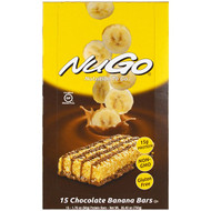 NuGo Nutrition, Nutrition To Go, Chocolate Banana Bars , 15, 1.76 oz (50 g) Each (Discontinued Item)