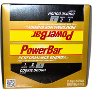 PowerBar, Performance Energy Bar, Cookie Dough, 12 Bars, 2.29 oz (65 g) Each