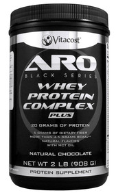 ARO-Vitaco Black Series Whey Protein Complex PLUS Natural Chocolate -- 2 lb (908 g)