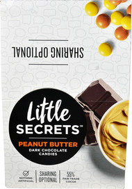 Little Secrets LLC Candy Coated Dark Chocolate Candies Peanut Butter -- 12 Packs