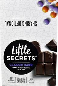 Little Secrets LLC Candy Coated Dark Chocolate Candies Classic Dark - 12 Packs