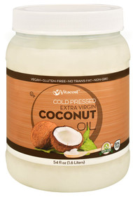 Vitaco Cold Pressed Extra Virgin Coconut Oil - Non-GMO and Gluten Free -- 54 fl oz (1.6 Liters)