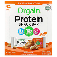 <img alt="Orgain, Plant-Based Protein Snack Bar, Peanut Butter, 12 Bars, 1.41 oz (40 g) Each" title="Orgain, Plant-Based Protein Snack Bar, Peanut Butter, 12 Bars, 1.41 oz (40 g) Each,851770006408"