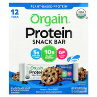 <img alt="Orgain, Plant-Based Protein Snack Bar, Chocolate Chip Cookie Dough, 12 Bars, 1.41 oz (40 g) Each" title="Orgain, Plant-Based Protein Snack Bar, Chocolate Chip Cookie Dough, 12 Bars, 1.41 oz (40 g) Each,851770006361"