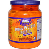 Now Foods, Sports, Whey Protein Isolate, Unflavored, 1.2 lbs (544 g)