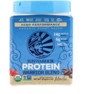 Sunwarrior, Warrior Blend Protein, Organic Plant-Based, Mocha, 13.2 oz (375 g)
