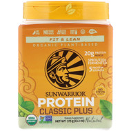 Sunwarrior, Classic Plus Protein, Organic Plant Based, Natural, 13.2 oz (375 g) (Discontinued Item)