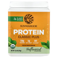 <img alt="Sunwarrior, Classic Plus Protein, Unflavored, 13.2 oz (375 g)" title="Sunwarrior, Classic Plus Protein, Unflavored, 13.2 oz (375 g),814784024189"