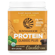 <img alt="Sunwarrior, Classic Plus Protein, Chocolate, 13.2 oz (375 g)" title="Sunwarrior, Classic Plus Protein, Chocolate, 13.2 oz (375 g),814784024165"