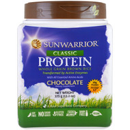 Sunwarrior, Classic Protein, Whole Grain Brown Rice, Chocolate, 13.2 oz (375 g)