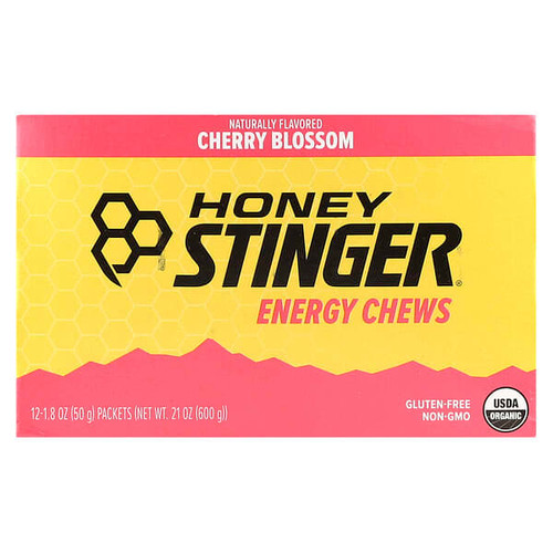 <img alt="Honey Stinger, Energy Chews, Cherry Blossom, 12 Packets, 1.8 oz (50 g) Each" title="Honey Stinger, Energy Chews, Cherry Blossom, 12 Packets, 1.8 oz (50 g) Each,810815020861"