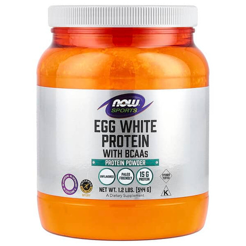 <img alt="NOW Foods, Sports, Egg White Protein with BCAAs, Protein Powder, Unflavored, 1.2 lbs (544 g)" title="NOW Foods, Sports, Egg White Protein with BCAAs, Protein Powder, Unflavored, 1.2 lbs (544 g),733739020406"