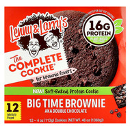 <img alt="Lenny & Larrys, The Complete Cookie, Big Time Brownie, 12 Cookies, 4 oz (113 g) Each" title="Lenny & Larrys, The Complete Cookie, Big Time Brownie, 12 Cookies, 4 oz (113 g) Each,787692835577"