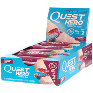 Quest Nutrition, Hero Protein Bar, Blueberry Cobbler, 10 Bars, 2.12 oz (60 g) Each