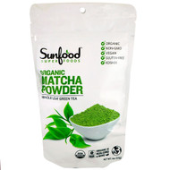 Sunfood, Organic Matcha Powder, Whole Leaf Green Tea, 4 oz (113 g) (Discontinued Item)