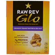 Raw Rev, Glo, Crunchy Peanut Butter & Sea Salt, 12 Bars, 1.6 oz (46 g)