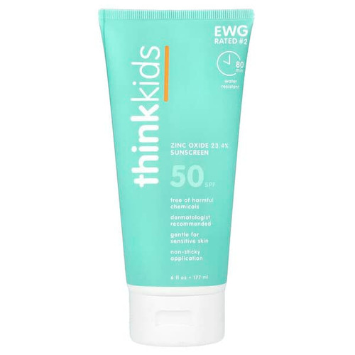 <img alt="think, Thinkbaby, Zinc Oxide Sunscreen, SPF 50, 6 fl oz (177 ml)" title="think, Thinkbaby, Zinc Oxide Sunscreen, SPF 50, 6 fl oz (177 ml),859871004453"
