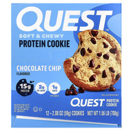 <img alt="Quest Nutrition, Protein Cookie, Chocolate Chip, 12 Cookies, 2.08 oz (59 g) Each" title="Quest Nutrition, Protein Cookie, Chocolate Chip, 12 Cookies, 2.08 oz (59 g) Each,888849006090"