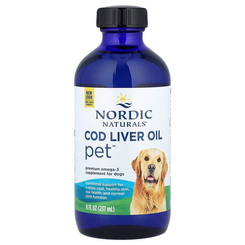 <img alt="Nordic Naturals, Cod Liver Oil Pet, For Dogs, 8 fl oz (237 ml)" title="Nordic Naturals, Cod Liver Oil Pet, For Dogs, 8 fl oz (237 ml),768990537837"