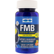 Trace Minerals Research, FMB Feed My Brain, For Children, Fruit Punch Flavor, 60 Chewable Wafers