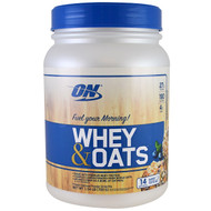 Optimum Nutrition, Whey & Oats, Blueberry Muffin, 1.54 lb (700 g)
