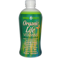 Natural Vitality Organic Life Vitamins Liquid Raspberry Cranberry - 30 fl oz