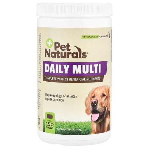 <img alt="Pet Naturals, Daily Multi, For Dogs, All Ages, 150 Chews, 18.52 oz (525 g)" title="Pet Naturals, Daily Multi, For Dogs, All Ages, 150 Chews, 18.52 oz (525 g),026664007841"