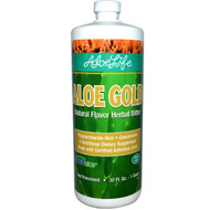 Aloe Life Whole Leaf Aloe Gold Herbal Bitter Concentrate Natural -- 32 fl oz