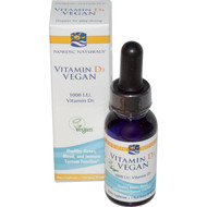 Nordic Naturals, Vitamin D3, Vegan, 1000 IU, 1 fl oz (30 ml)
