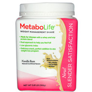 Metabolife, Slender Satisfaction, Weight Management Shake, Vanilla Bean, 0.81 lb (368 g)