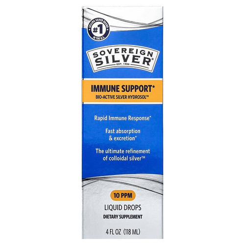 <img alt="Sovereign Silver, Bio-Active Silver Hydrosol  Immune Support, Liquid Drops, 4 fl oz (118 ml)" title="Sovereign Silver, Bio-Active Silver Hydrosol  Immune Support, Liquid Drops, 4 fl oz (118 ml),684088232319"