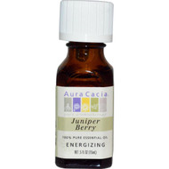 Aura Cacia, 100% Pure Essential Oil, Juniper Berry, .5 fl oz (15 ml)