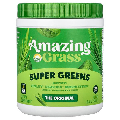 <img alt="Amazing Grass, Super Greens, 8.5 oz (240 g)" title="Amazing Grass, Super Greens, 8.5 oz (240 g),829835931002"