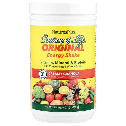 <img alt="NaturesPlus, Source of Life, Original Energy Shake, Creamy Granola, 1.1 lbs (507 g)" title="NaturesPlus, Source of Life, Original Energy Shake, Creamy Granola, 1.1 lbs (507 g),097467305953"