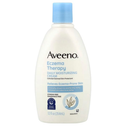<img alt="Aveeno, Eczema Therapy Daily Moisturizing Cream, Fragrance Free, 12 fl oz (354 ml)" title="Aveeno, Eczema Therapy Daily Moisturizing Cream, Fragrance Free, 12 fl oz (354 ml),381371156658"