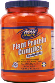 NOW Foods, Sports Plant Protein Complex,  Creamy Vanilla - 2 lbs