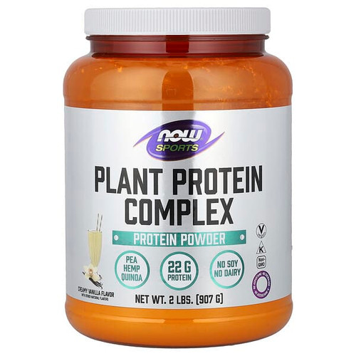 <img alt="NOW Foods, Sports, Plant Protein Complex, Creamy Vanilla, 2 lbs (907 g)" title="NOW Foods, Sports, Plant Protein Complex, Creamy Vanilla, 2 lbs (907 g),733739021298"