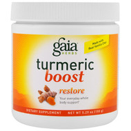 Gaia Herbs, Turmeric Boost, Restore, 5.29 oz (150 g)